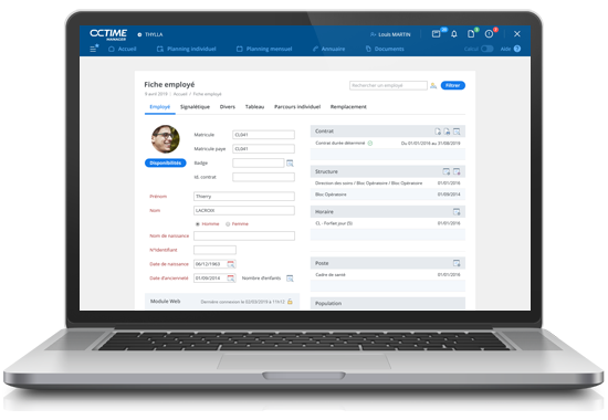 Interface Rh Paie Avec Le Logiciel De Gestion Des Temps Octime