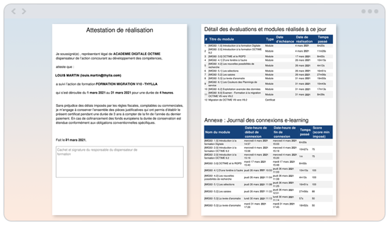 OPCO formation digitale octime