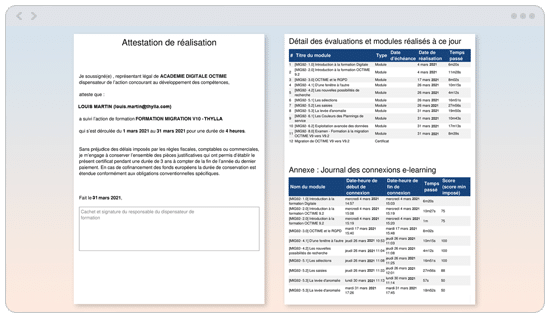 OPCO formation digitale octime