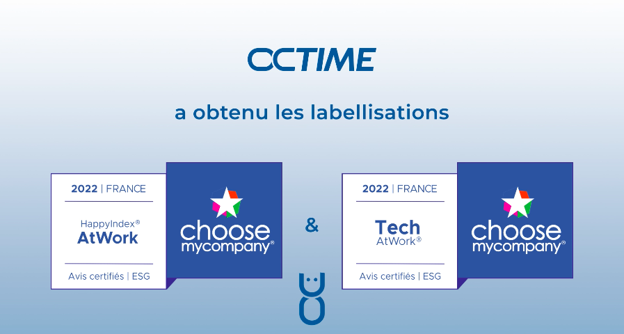 OCTIME labellisé HappyIndex®AtWork & TechAtWork®