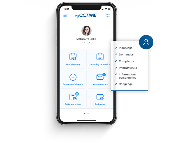 application-mobile-my-octime-interface-utilisateur-agenda-et-navigation